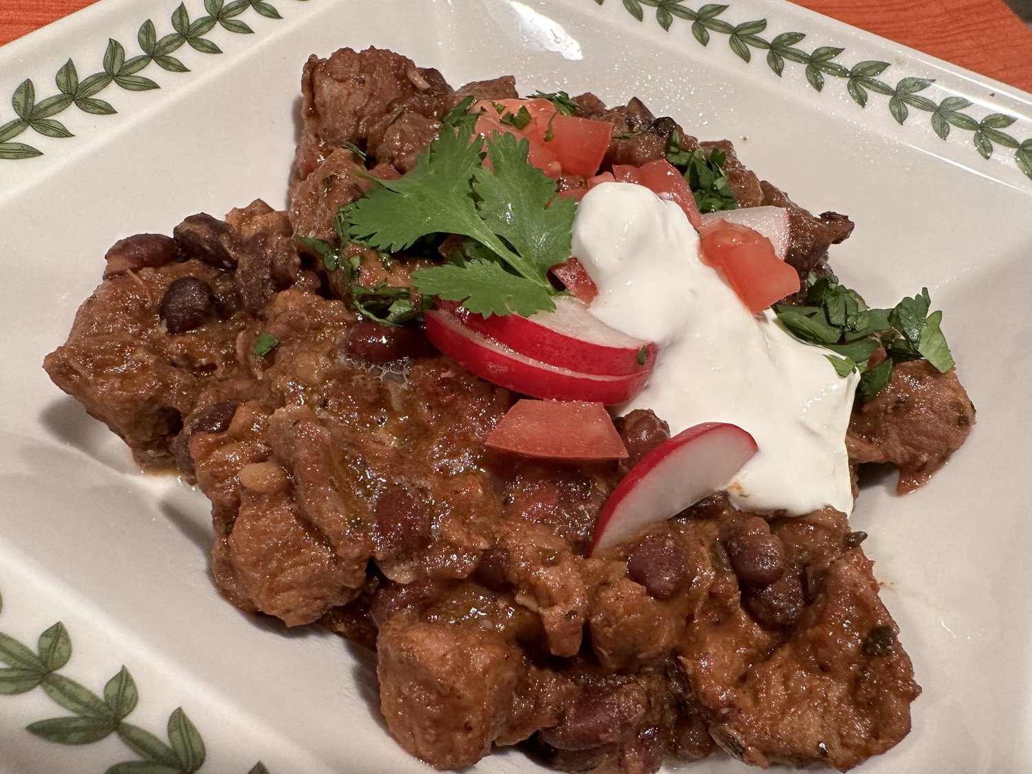 Hearty Pork and Black Bean Stew with Sausage and Ham Hocks